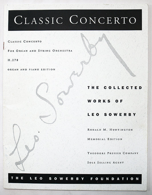 Sowerby: Classic Concerto for Organ and String Orchestra