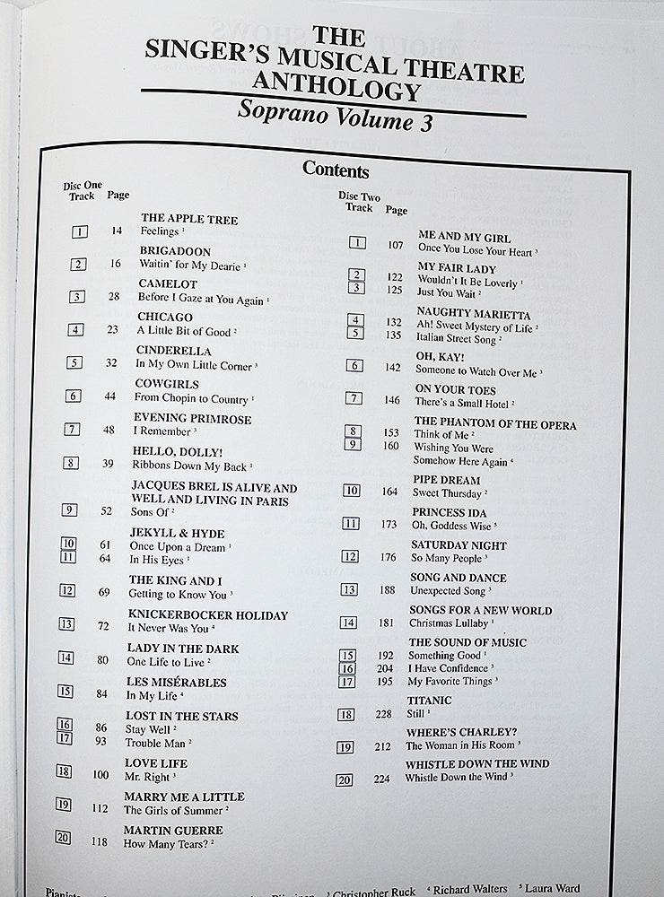 The Singer's Musical Theatre Anthology, Vol 3 (Soprano)