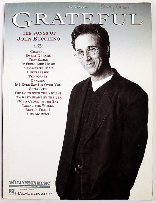 Grateful: The Songs of John Bucchino (songbook)