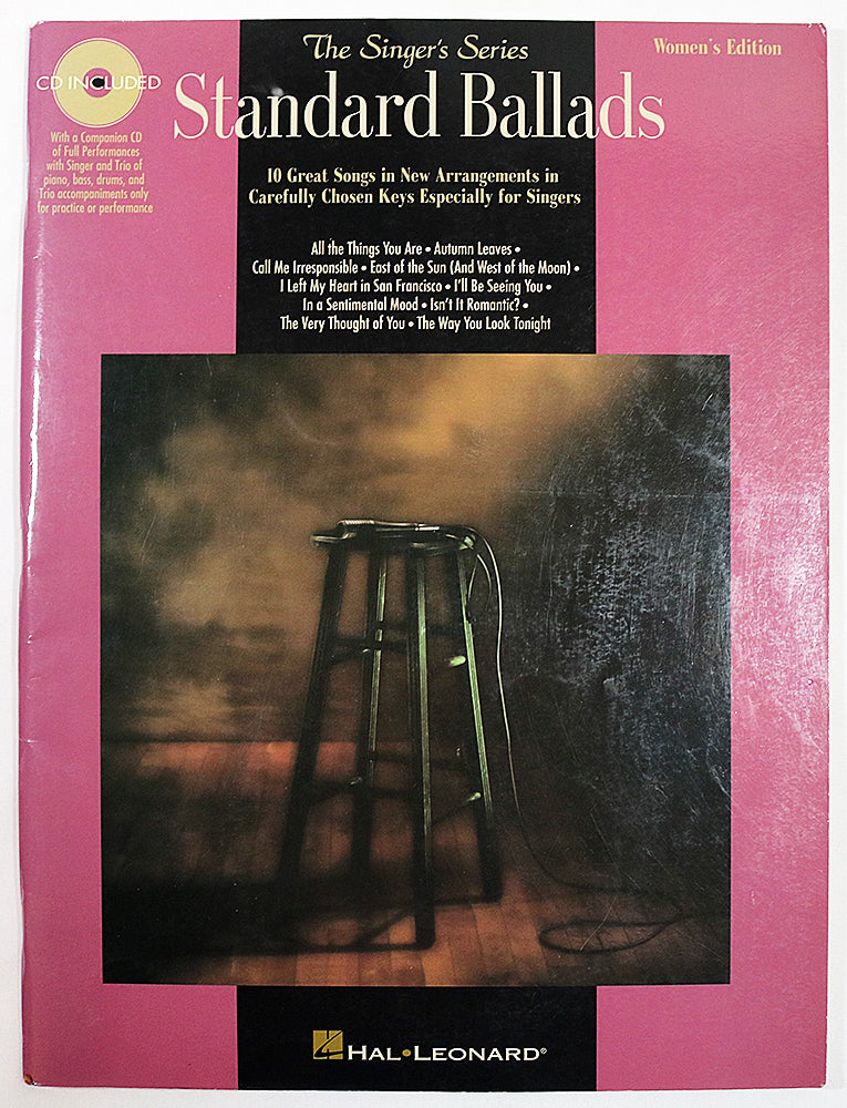 The Singer’s Series: Standard Ballads, Women’s Edition (CD included)