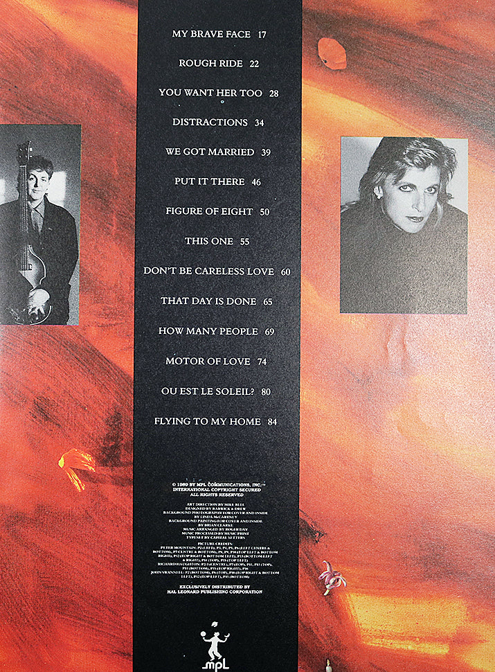 Paul McCartney: Flowers in the Dirt (songbook)