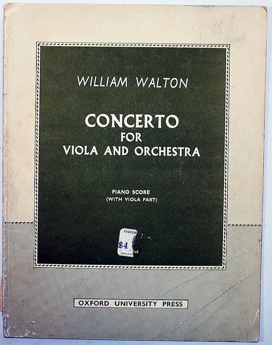 Walton: Concerto for Viola and Orchestra (piano score)