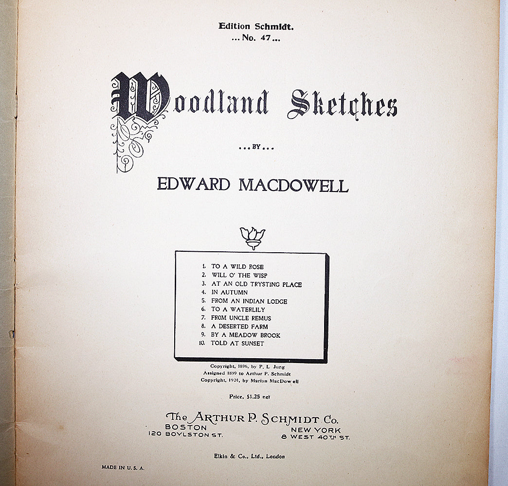 MacDowell: Woodland Sketches