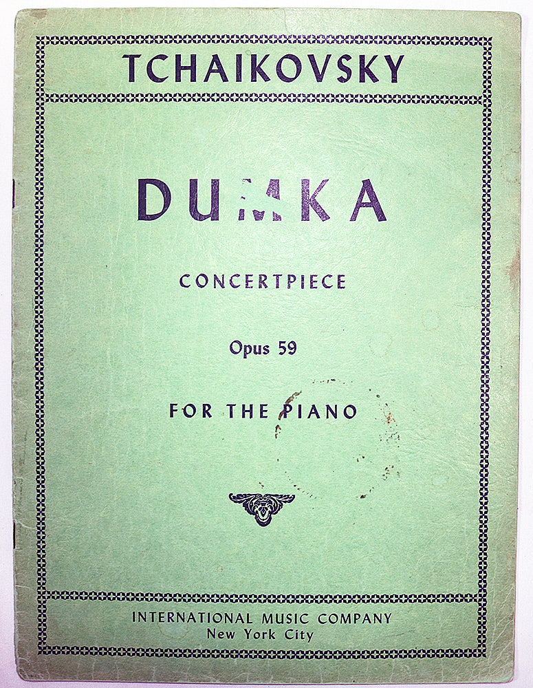 Tchaikovsky: Dumka - Concertpiece, Op. 59 for the Piano