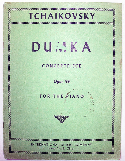 Tchaikovsky: Dumka - Concertpiece, Op. 59 for the Piano