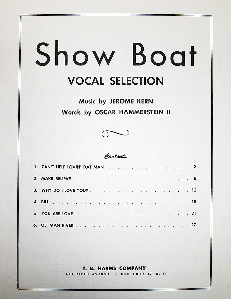 Show Boat: Vocal Selections