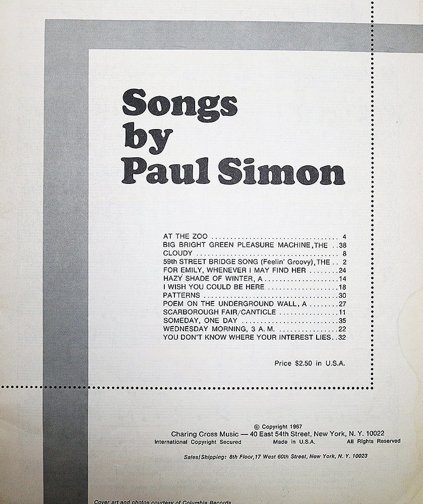 Songs by Paul Simon