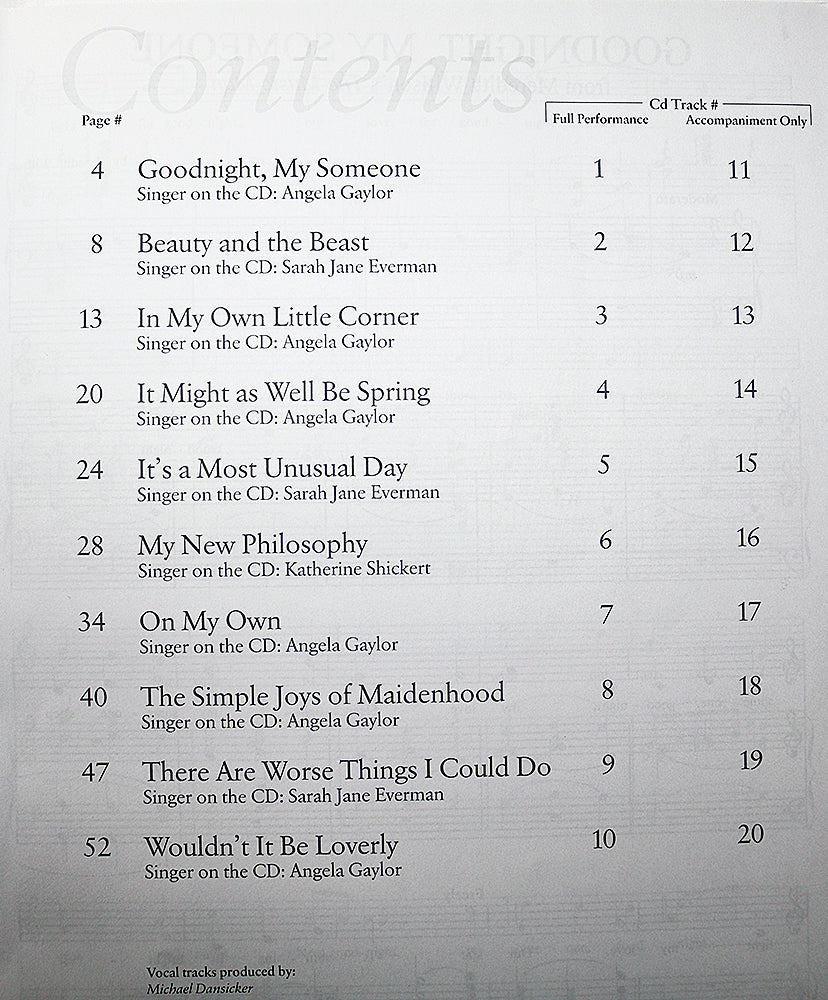 Tunes for Teens from Musicals: Women’s Edition (CD Included)