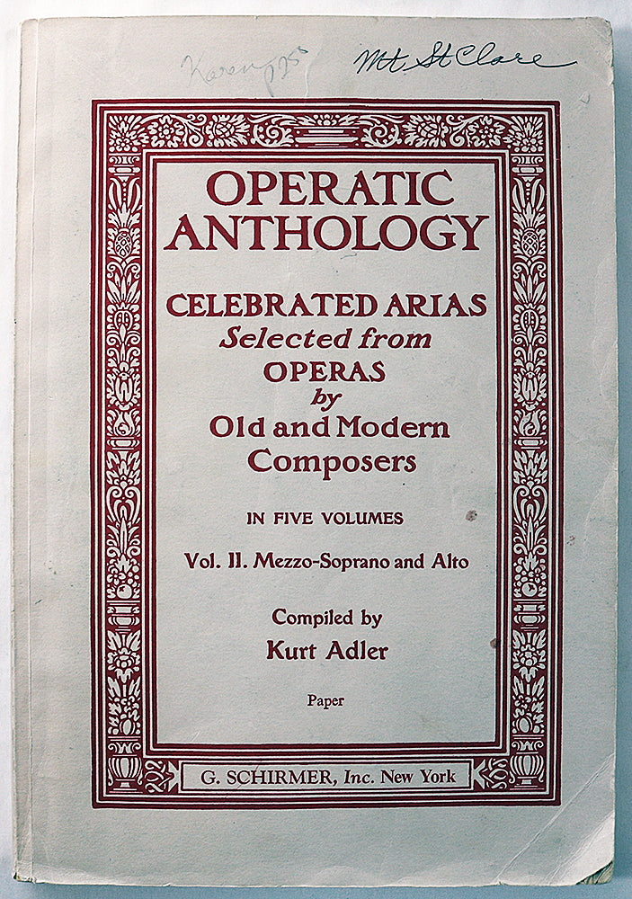 Operatic Anthology: Celebrated Arias, Volume 2 (Mezzo-Soprano and Alto)