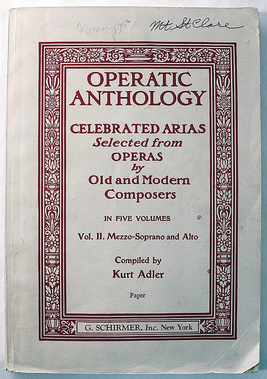 Operatic Anthology: Celebrated Arias, Volume 2 (Mezzo-Soprano and Alto)