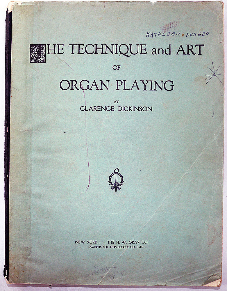 The Technique and Art of Organ Playing