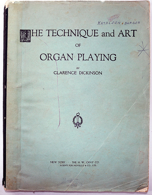 The Technique and Art of Organ Playing