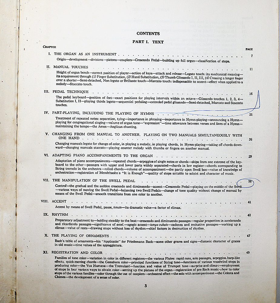 The Technique and Art of Organ Playing