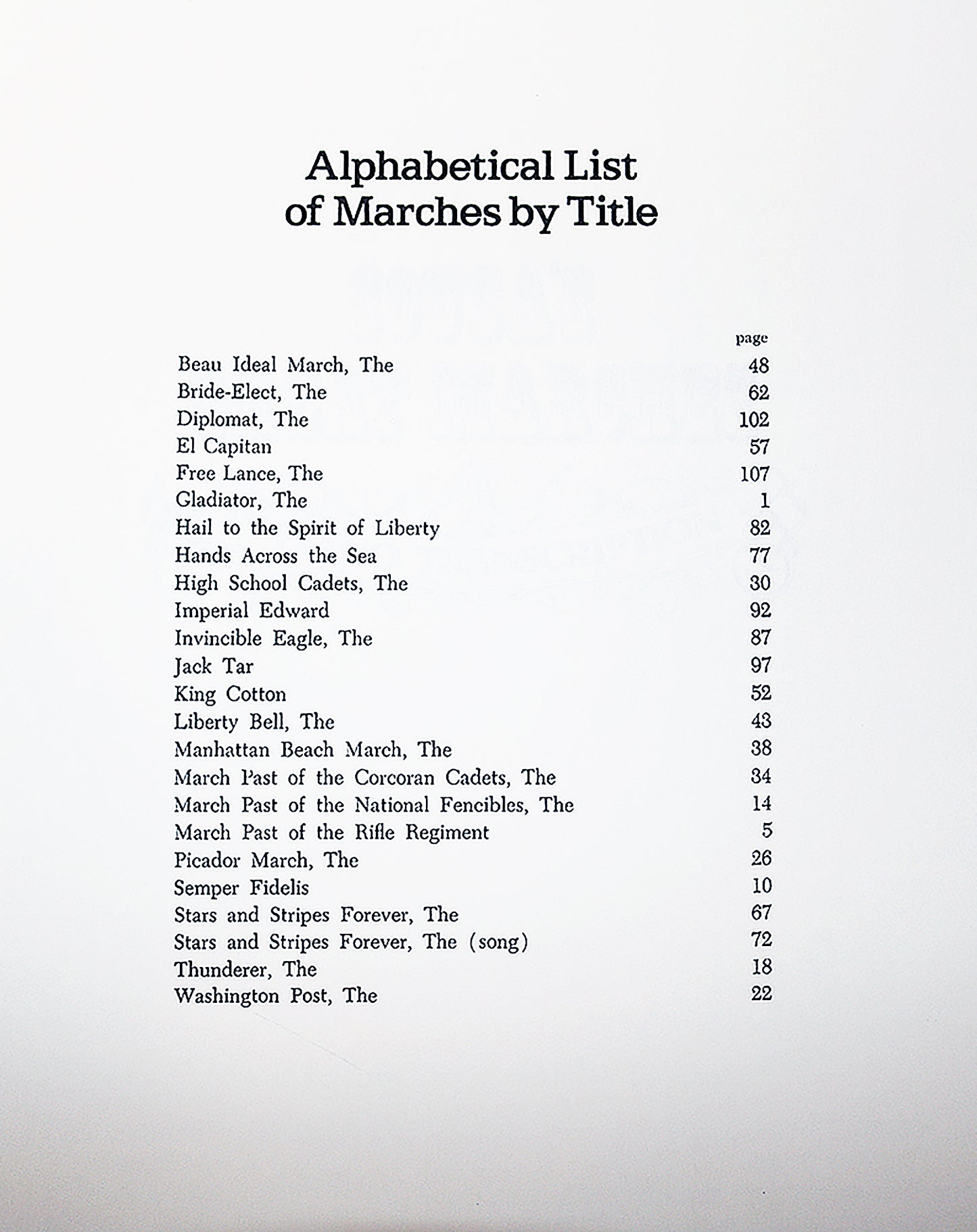 Sousa’s Great Marches in Piano Transcription