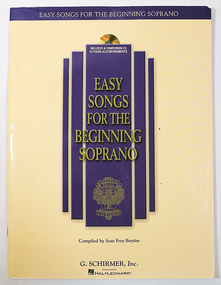 Easy Songs for the Beginning Soprano (CD Included)