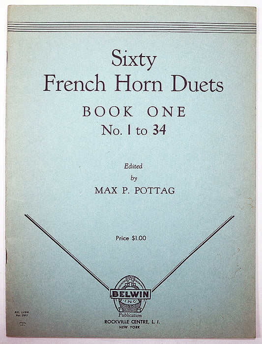 Sixty French Horn Duets, Book One, No. 1 to 34