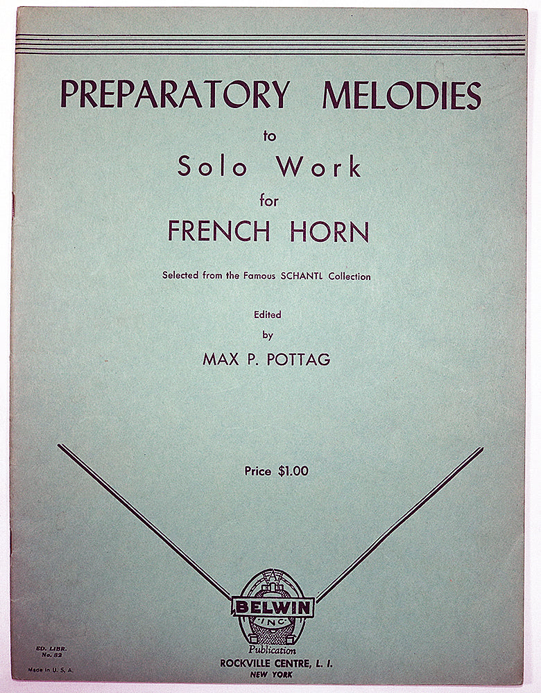 Preparatory Melodies to Solo Work for French Horn