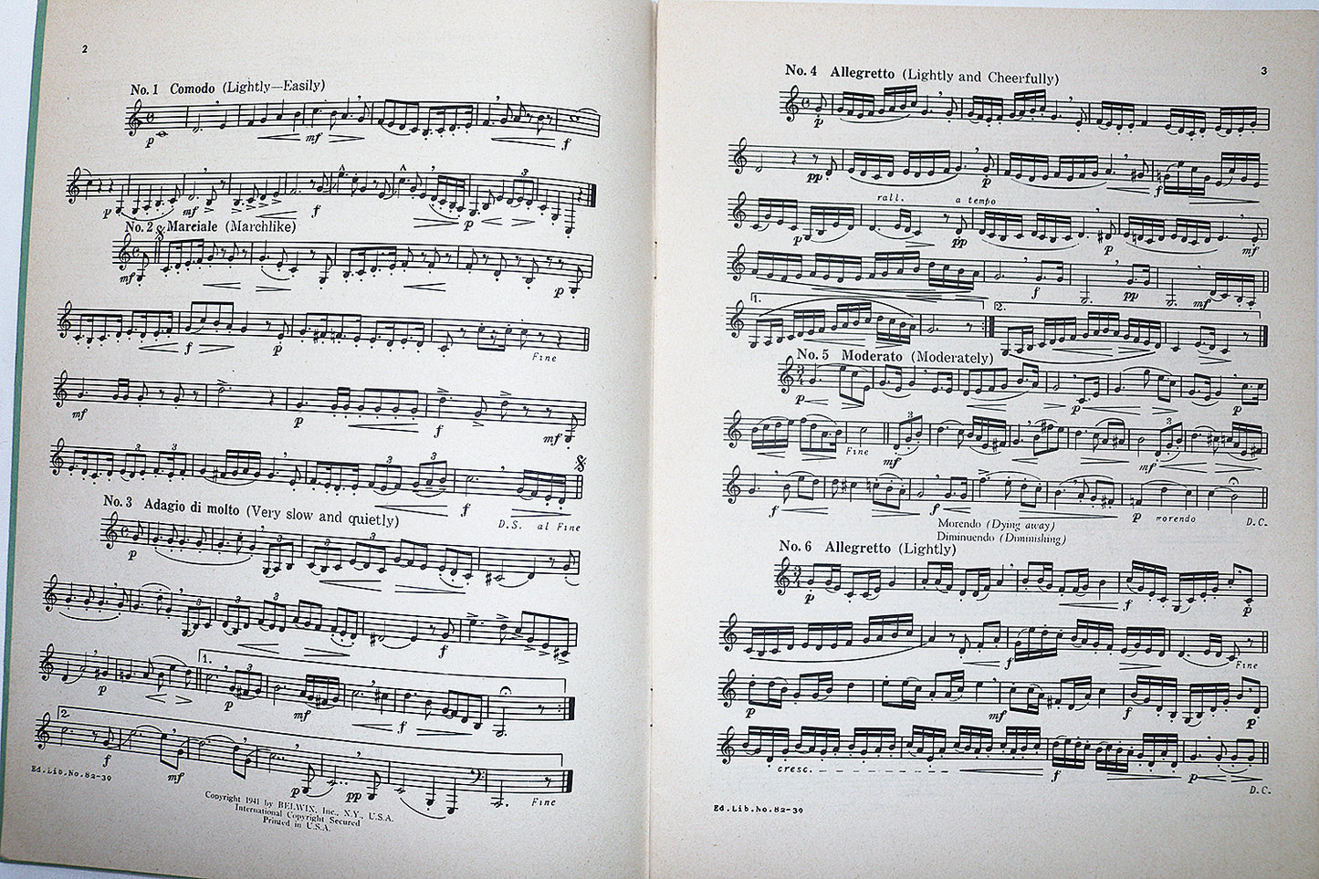 Preparatory Melodies to Solo Work for French Horn