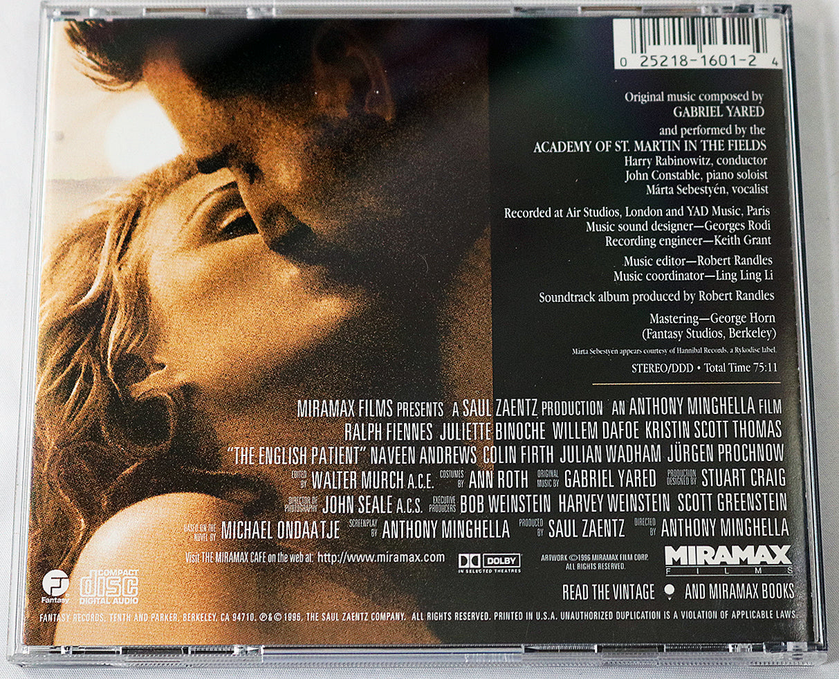 The English Patient - Original Motion Picture Soundtrack (CD)