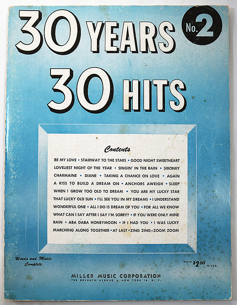 30 Years, 30 Hits, No. 2 (songbook)