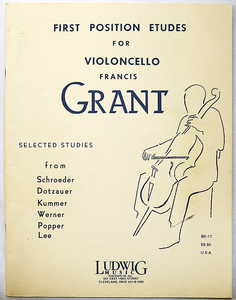 First Position Etudes for Violincello