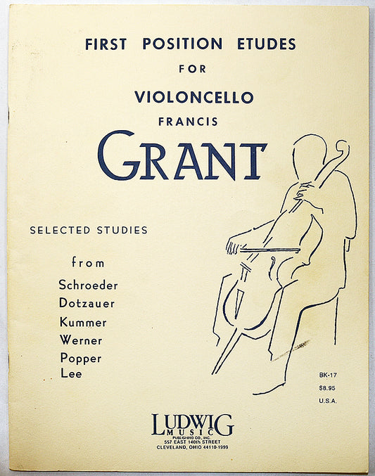 First Position Etudes for Violincello