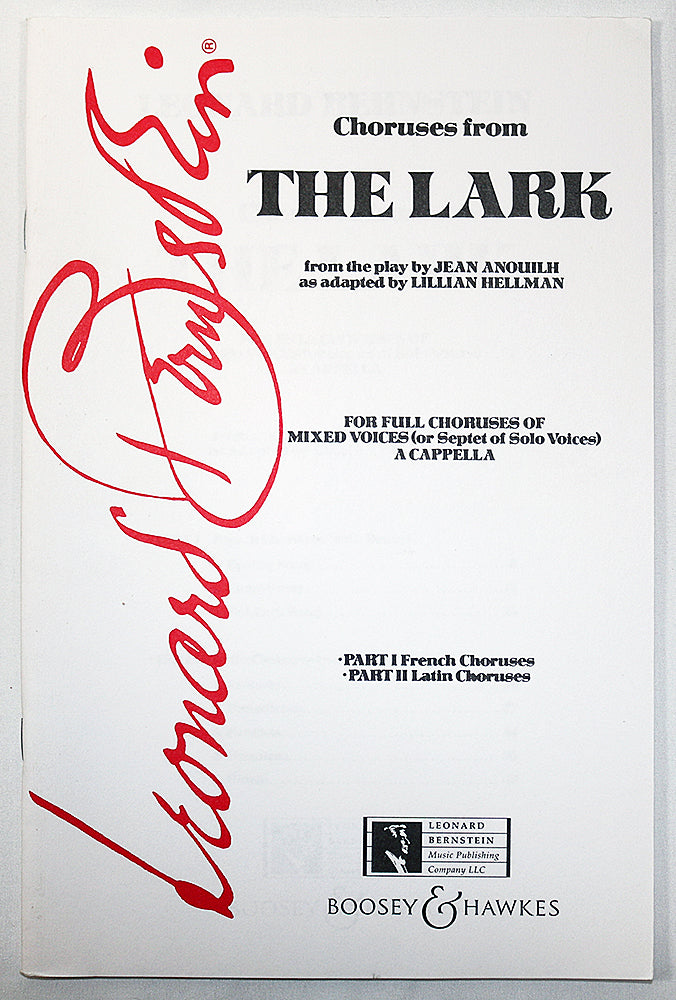 Bernstein: Choruses from The Lark (SSATTBB)