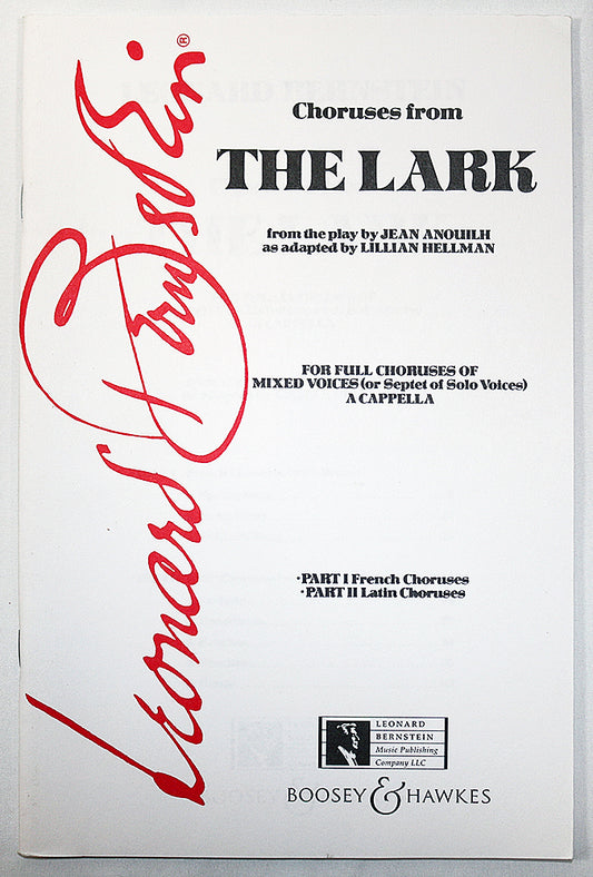 Bernstein: Choruses from The Lark (SSATTBB)