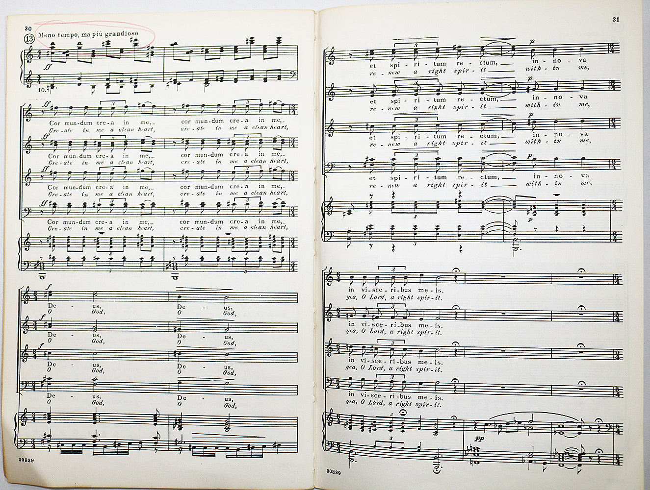 Dello Joio: A Psalm of David (Vocal Score)