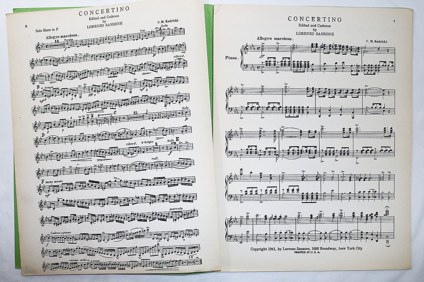 Kudelski: French Horn Concertino