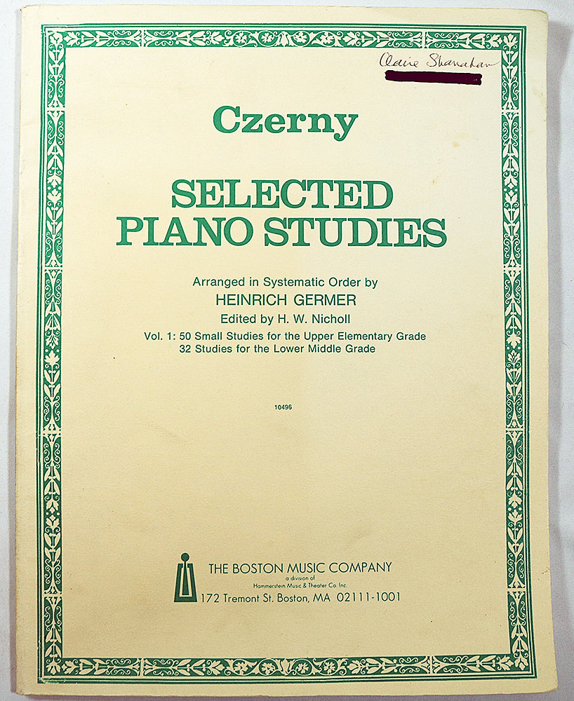 Czerny: Selected Piano Studies