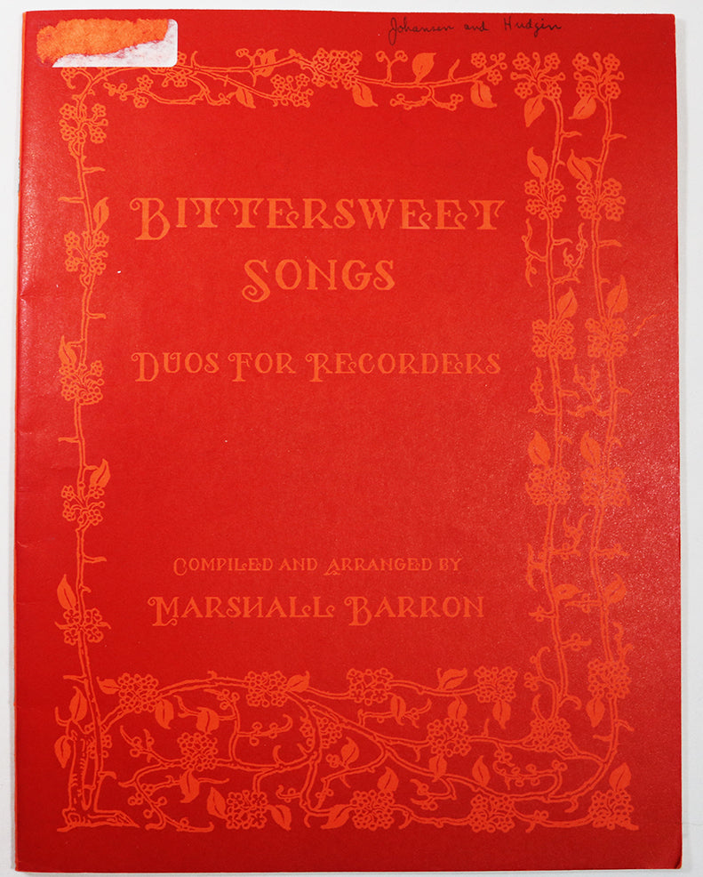 Bittersweet Songs - Duos for Recorders