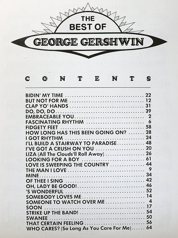 The Best of George Gershwin (Songbook)