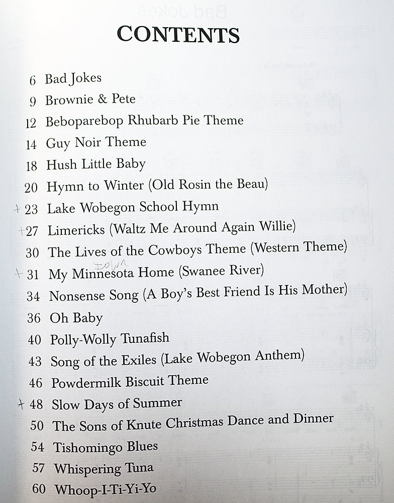 A Prairie Home Companion SongBook