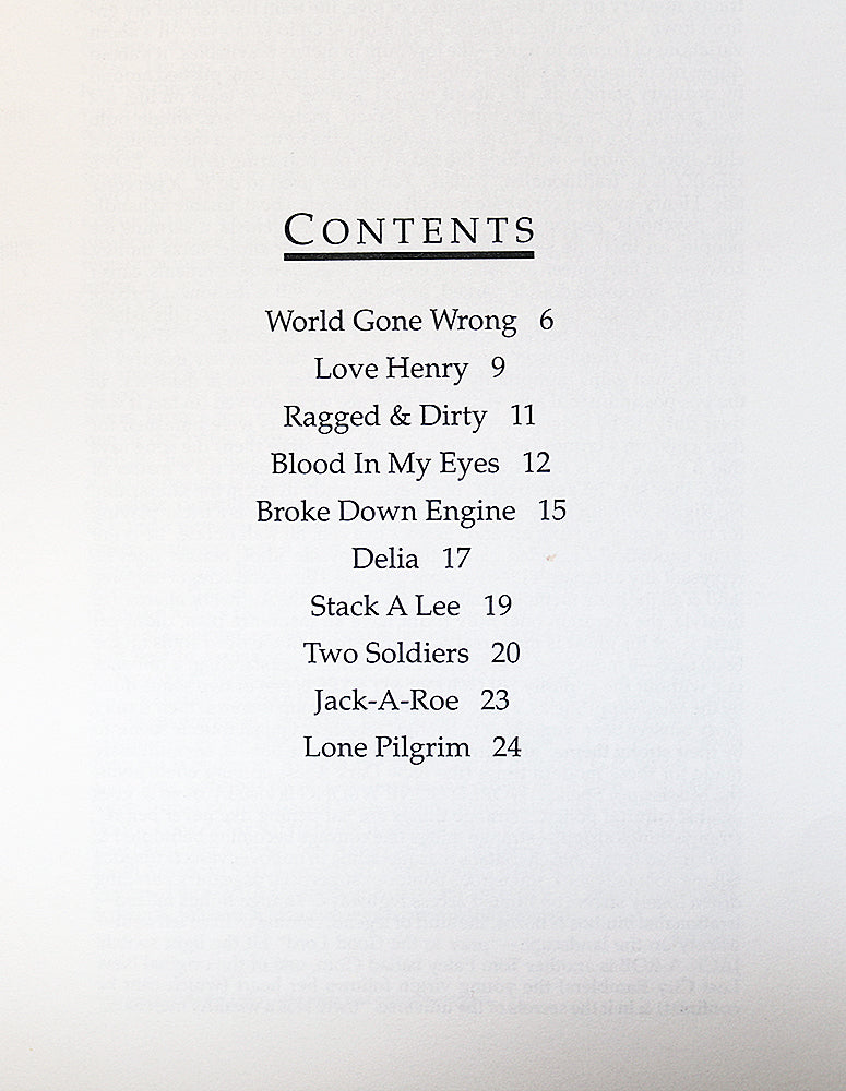 Bob Dylan: World Gone Wrong (Songbook)