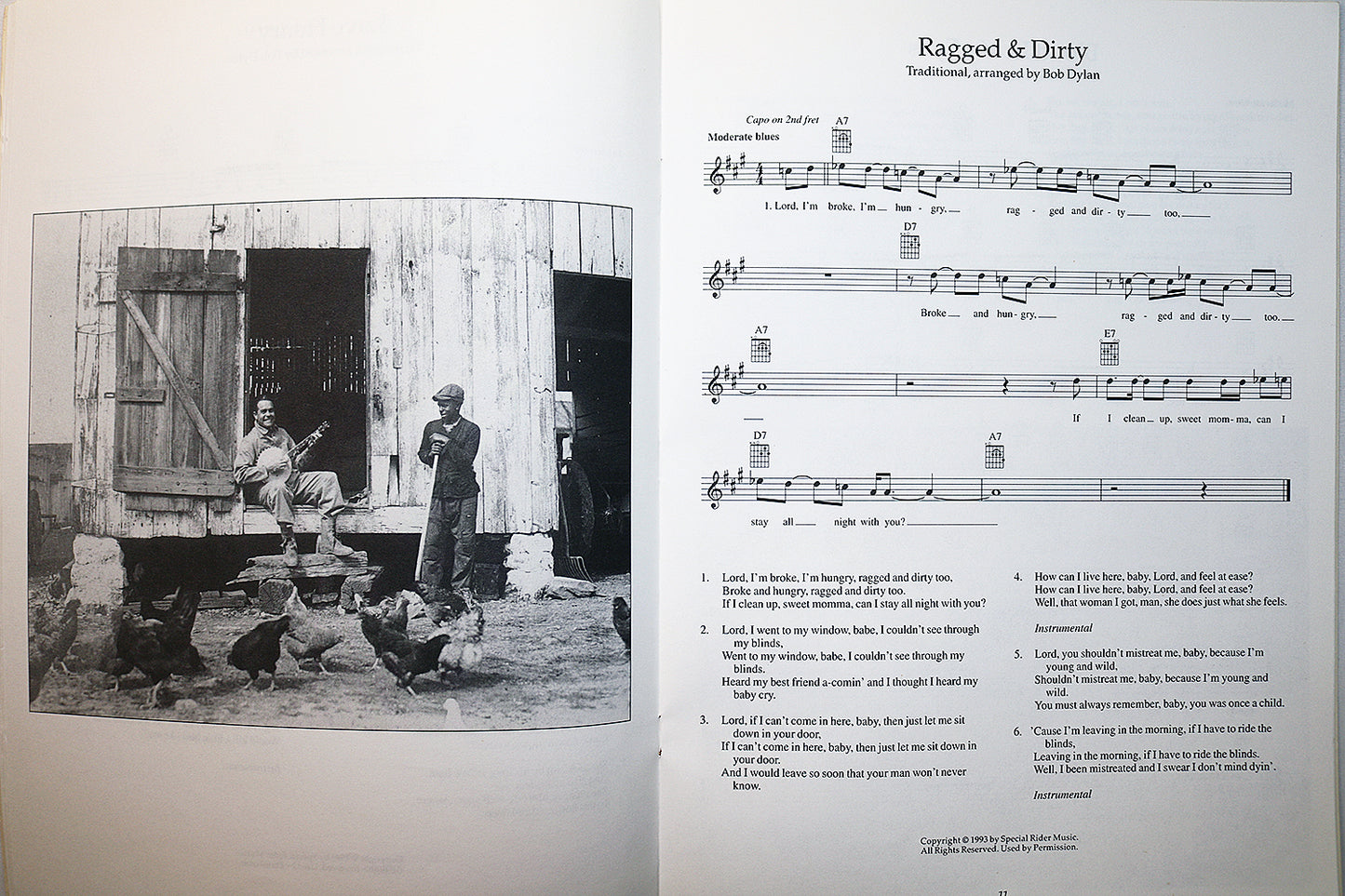 Bob Dylan: World Gone Wrong (Songbook)