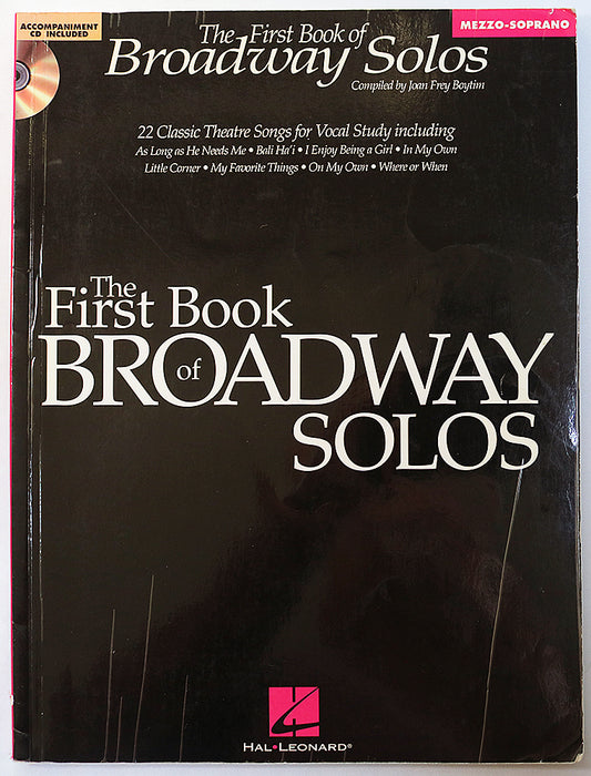 The First Book of Broadway Solos – Mezzo-Soprano (CD included)