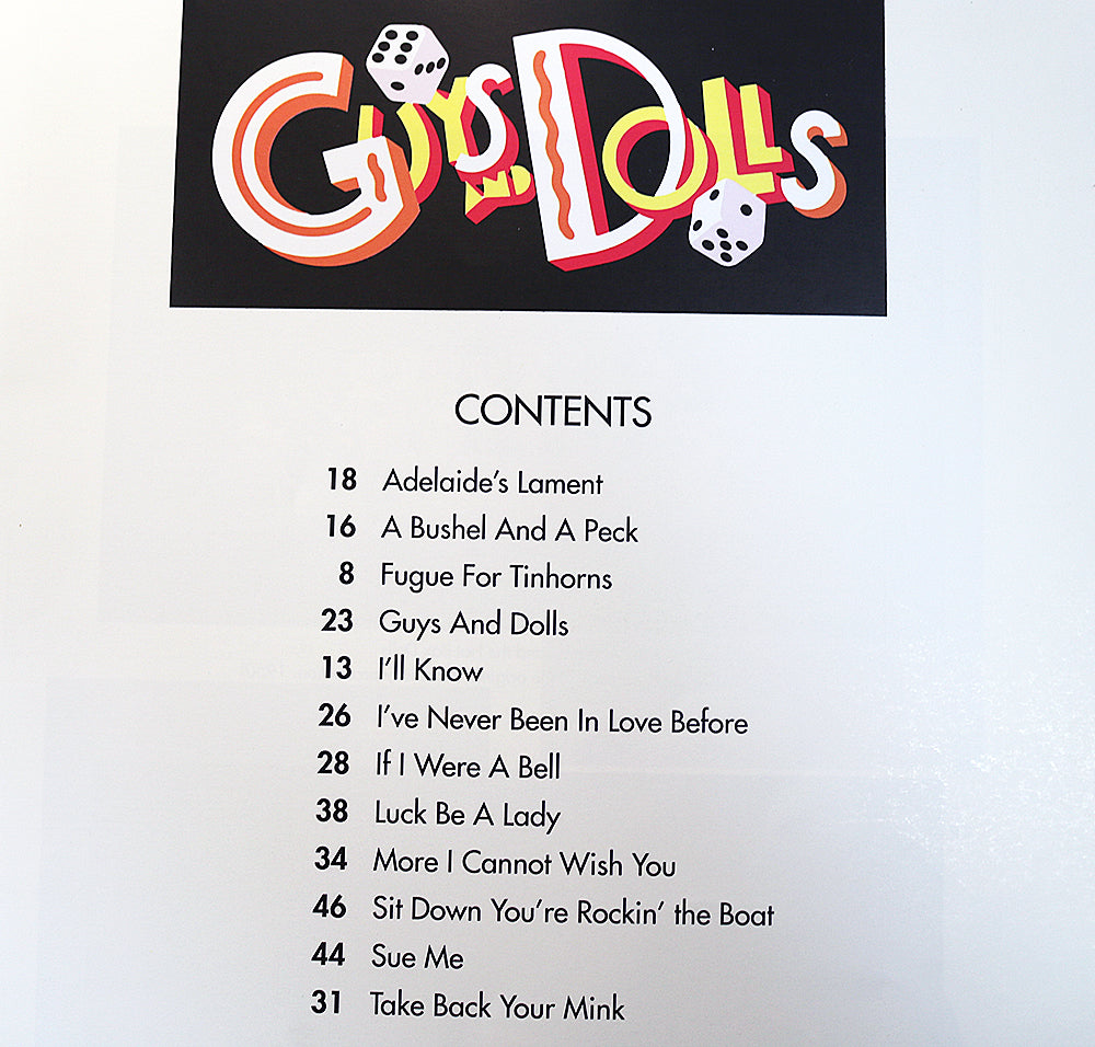 Guys and Dolls – Vocal Selections