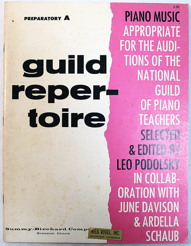 Guild Repertoire, Preparatory A