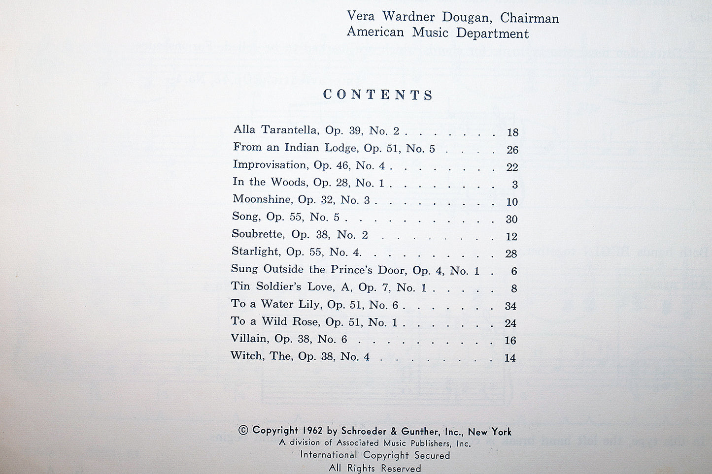 Music by MacDowell for Piano Solo