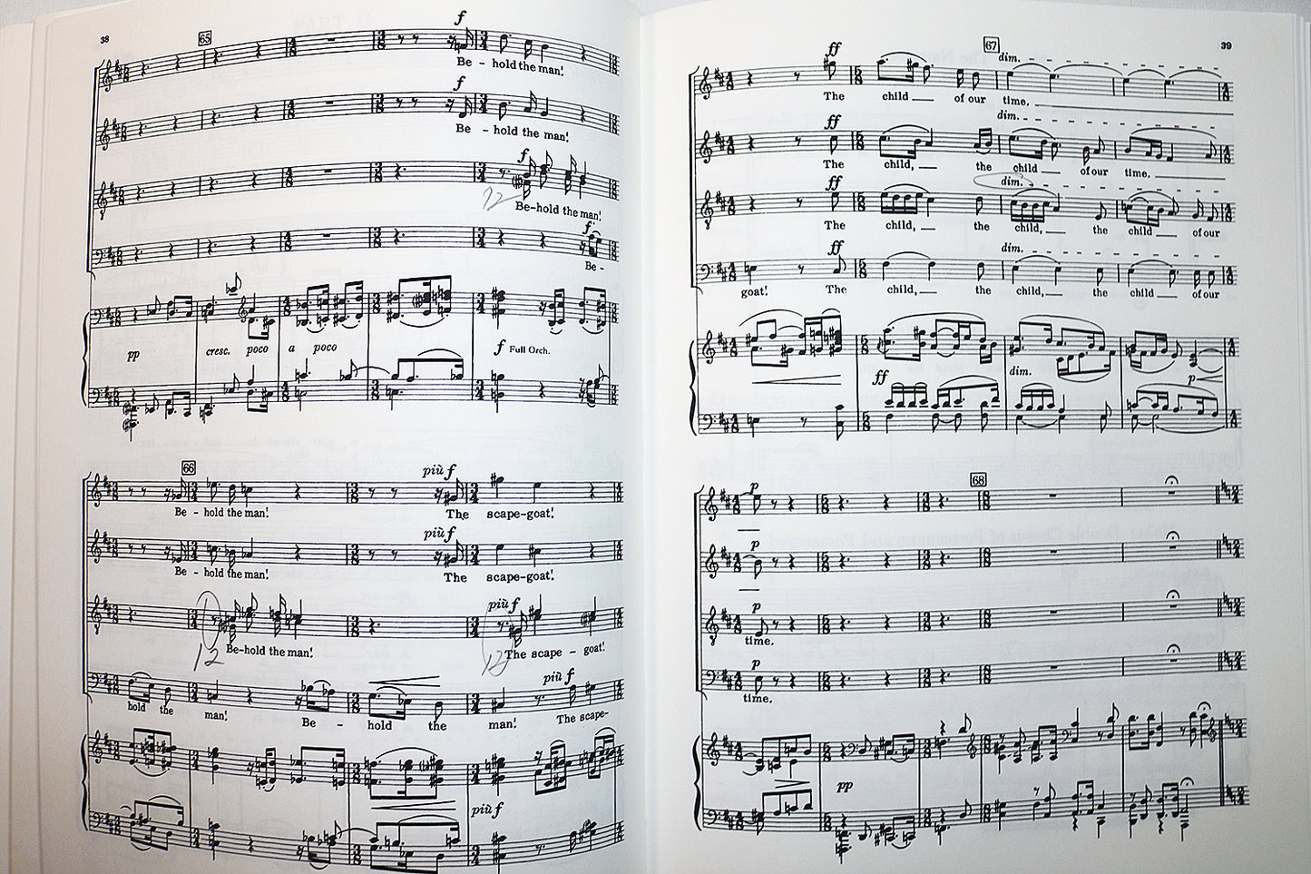 Tippett: A Child of Our Time (Vocal Score)