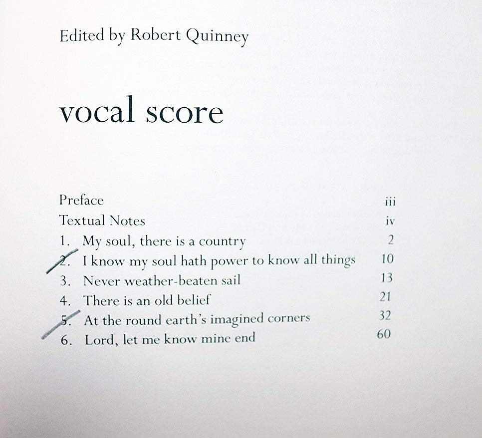 Parry: Songs of Farewell (Vocal Score)