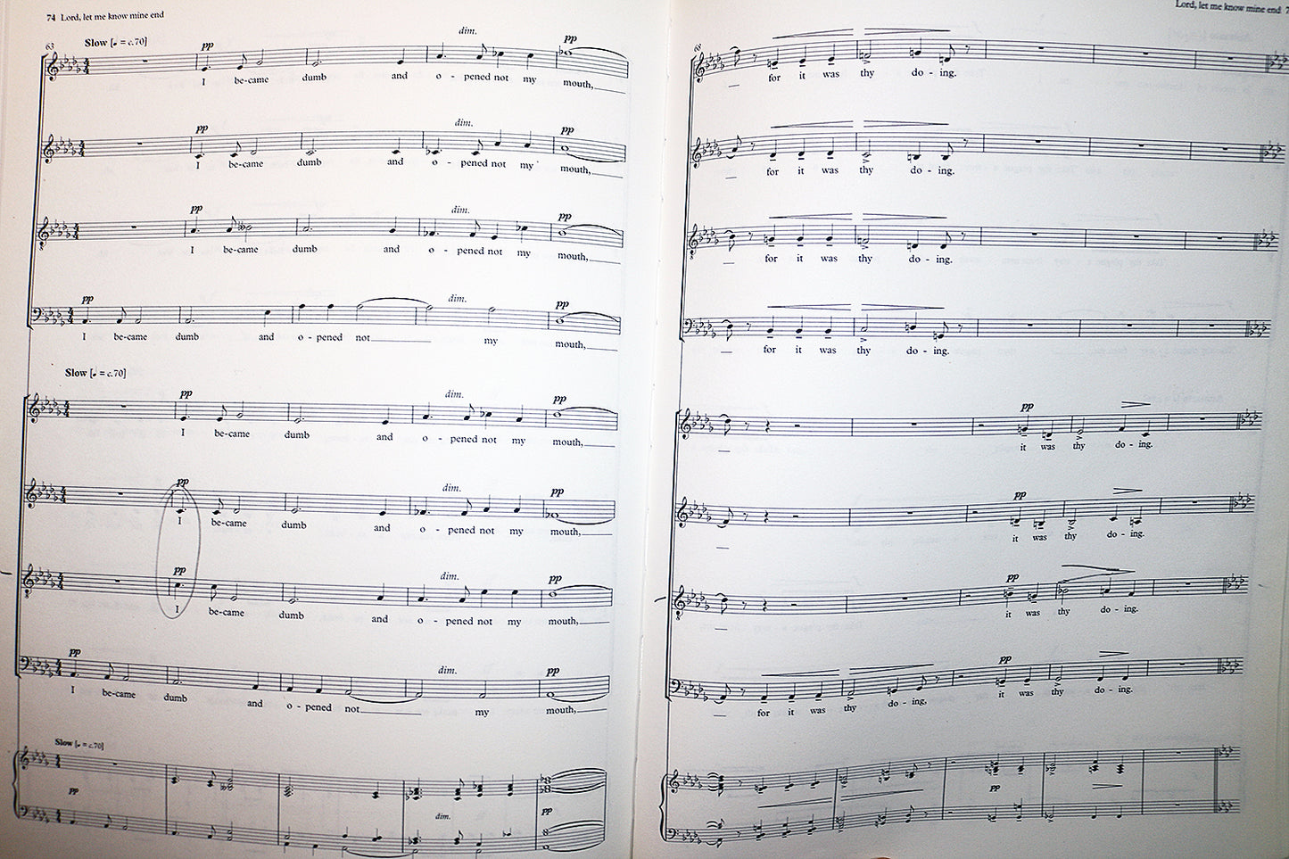 Parry: Songs of Farewell (Vocal Score)