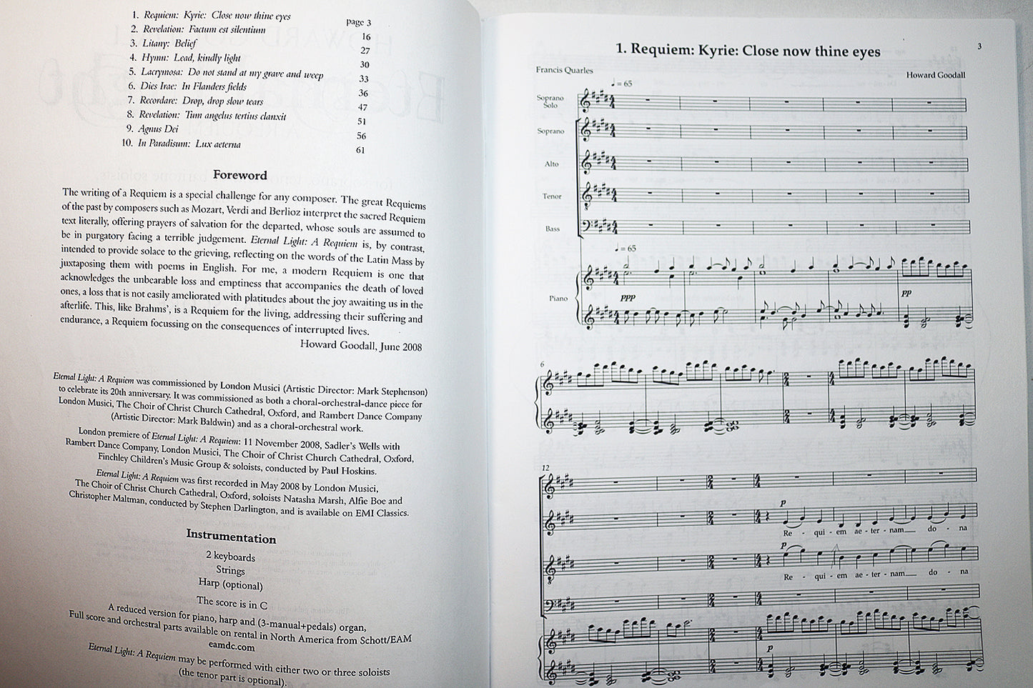 Goodall: Eternal Light – A Requiem (Vocal Score)