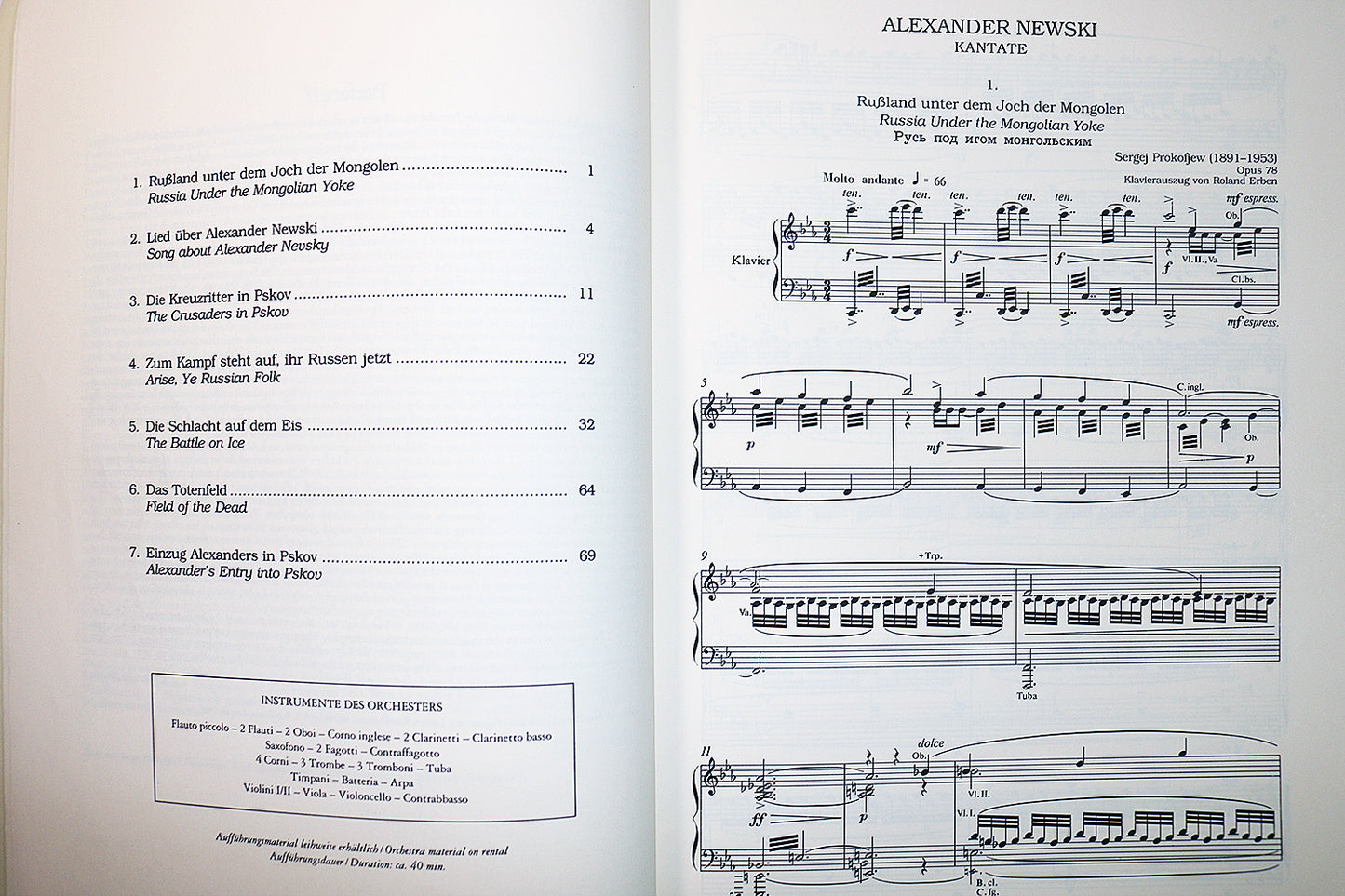 Prokofiev: Alexander Nevski, Op. 78 (Vocal Score)