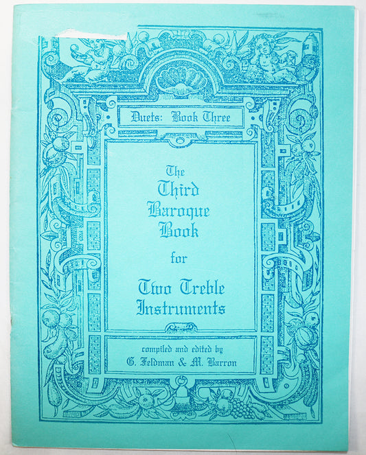 The Third Baroque Book for Two Treble Instruments, Duets Book 3