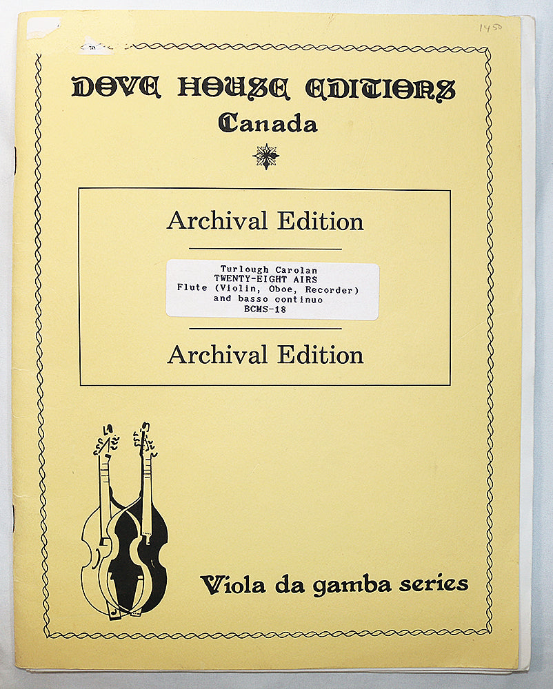 Carolan: Twenty-Eight Airs for Flute and Basso Continuo (Archival Edition)