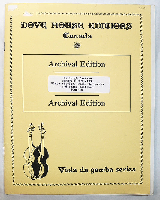 Carolan: Twenty-Eight Airs for Flute and Basso Continuo (Archival Edition)