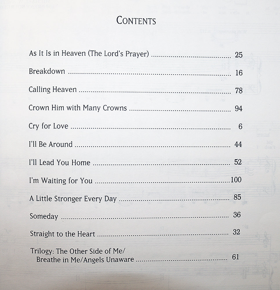 Michael W. Smith: I'll Lead You Home (Medium Voice Range)