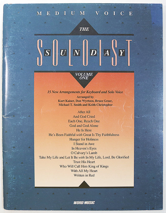 The Sunday Soloist, Volume 1 (Medium Voice)
